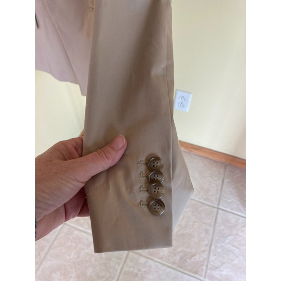 Ann Taylor Blazer NWT Tan Size 10 Cotton Sheen with Stretch - Picture 3 of 8